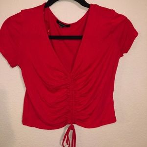 A red crop top I got from Rue 21! I’ve worn it 2x!